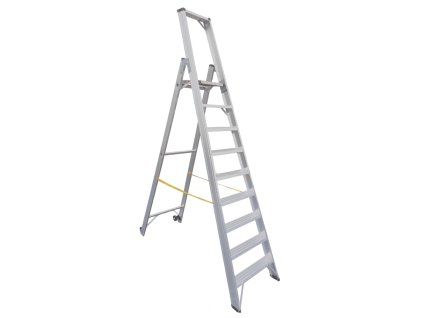 Schodíky jednostranné hliníkové 9309 PROFI PLUS