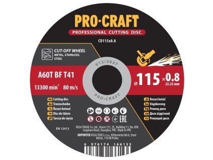 6286 rezny kotouc procraft cd115x08 cd115x08