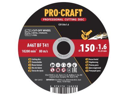6294 rezny kotouc procraft cd150x16 cd150x16