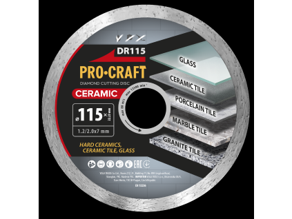 8223 diamantovy rezny kotuc ceramic procraft dr115 dr115