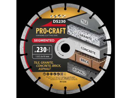 8226 diamantovy rezny kotuc segmented procraft ds230 ds230