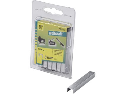 Wolfcraft Široké sponky do sponkovačky výška 8 mm 1400 ks 7031000