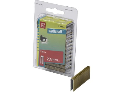 Wolfcraft Úzke sponky do sponkovačky výška 23 mm 1200 ks 7169000
