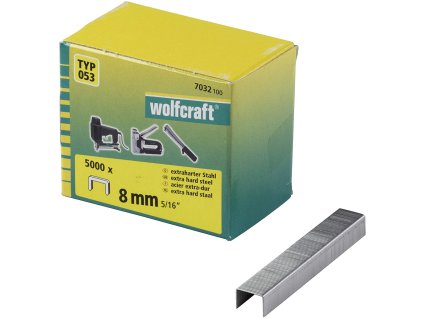 Wolfcraft Široké sponky do sponkovačky výška 8 mm 5000 ks 7032100