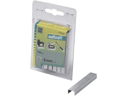 Wolfcraft Široké sponky do sponkovačky výška 8 mm 1200 ks 7177000
