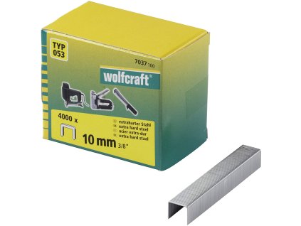 Wolfcraft Široké sponky do sponkovačky výška 10 mm 4000 ks 7037100