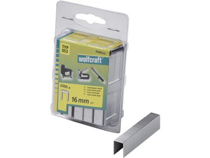 Wolfcraft Široké sponky do sponkovačky výška 16 mm 2000 ks 7049000