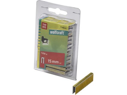 Wolfcraft Úzke sponky do sponkovačky výška 15 mm 1200 ks 7166000