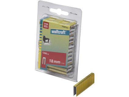 Wolfcraft Úzke sponky do sponkovačky výška 18 mm 1200 ks 7167000