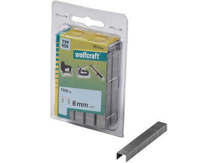Wolfcraft Široké sponky do sponkovačky výška 8 mm 1400 ks 7011000