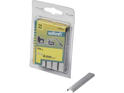Wolfcraft Široké sponky do sponkovačky výška 4 mm 3000 ks 7015000