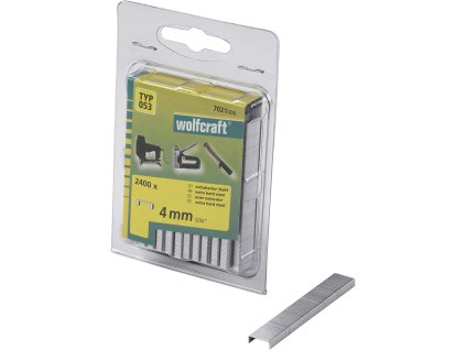 Wolfcraft Široké sponky do sponkovačky výška 4 mm 2400 ks 7021000