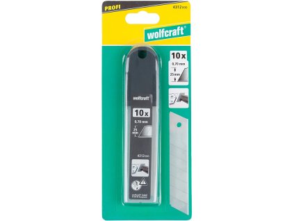 Wolfcraft 10 x profesionálne odlamovacie nože 4312000