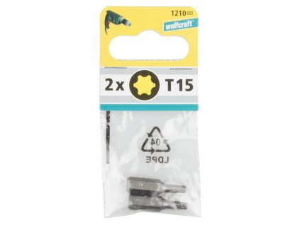 Wolfcraft Torx 2x bity, TX 15, 25mm 1210000