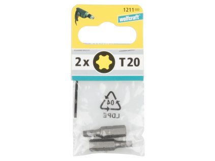 Wolfcraft Torx 2x bity, TX 20, 25mm 1211000
