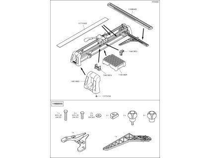 Náhradný diel Gumový 5550-5559, 6933, 6939(117710142) pro Wolfcraft řezačka vinylu a laminátu VLC 800 6939000