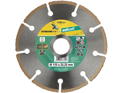 Wolfcraft HM rezací kotúč STANDARD, pr. 115 mm 8369000