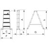 Schodíky obojstranné hliníkové so stabilizátorom 8-stupňové HOBBY