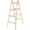 Rebrík Strend Pro, 4 priečkový, drevené štafle, 1,30 m, max. 150 kg