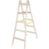 Rebrík Strend Pro, 5 priečkový, drevené štafle, 1,60 m, max. 150 kg