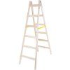 Rebrík Strend Pro, 6 priečkový, drevené štafle, 1,90 m, max. 150 kg