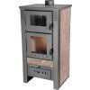 Kachle Pro TAURUS Ceramic, mocca, 12 kW, 120 mm, s rúrou na pečenie