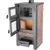 Kachle Pro TAURUS Ceramic, mocca, 12 kW, 120 mm, s rúrou na pečenie