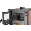 Kachle Pro TAURUS Ceramic, mocca, 12 kW, 120 mm, s rúrou na pečenie