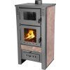 Kachle Pro TAURUS Ceramic, mocca, 12 kW, 120 mm, s rúrou na pečenie