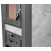 Kachle Pro TAURUS Ceramic, šedé, 12 kW, 120 mm, s rúrou na pečenie