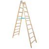 4910 (DDP-10) Drevený rebrík dvojdielny /PREMIUM/ PROFI