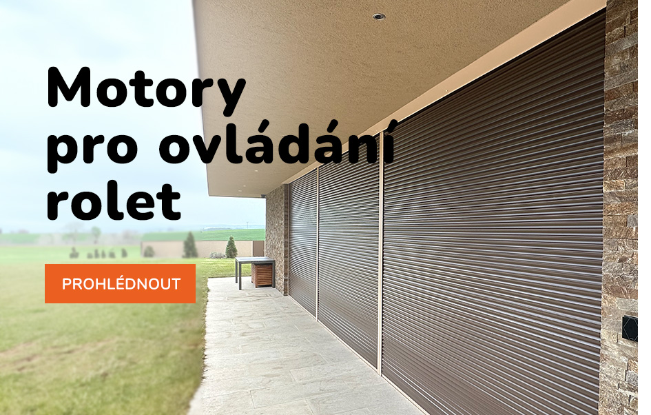 Motory pro ovládánírolet a žaluzií