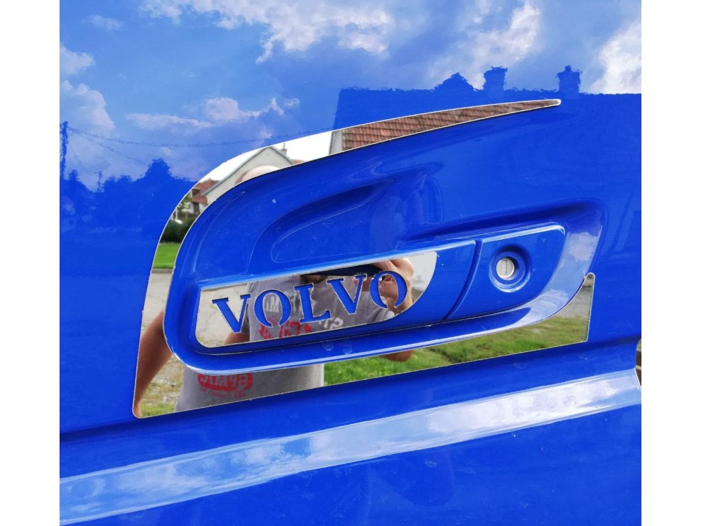 FOR VOLVO FH/FM Chrome Door Handle Cover Set 4 Pcs S.steel £28.50