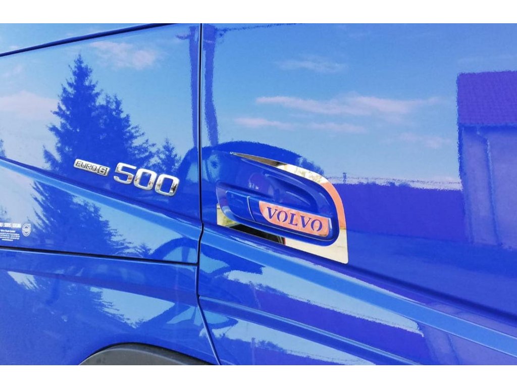 Volvo FH4 Chrome Door Handle Cover 2 Door 4 Pieces Stainless Steel - LHD  DRIVE