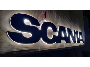 Scania iluminated letters