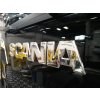 SCANIA shaped letters