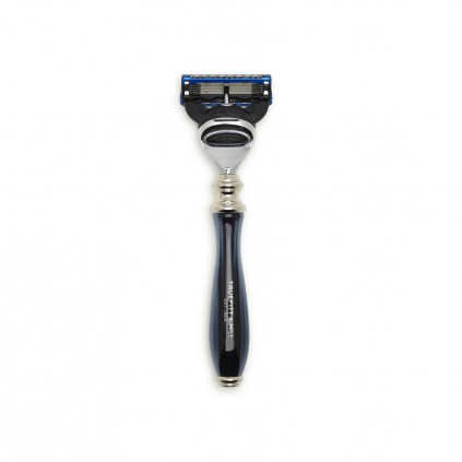 Blue Wellington Fusion Razor reverse