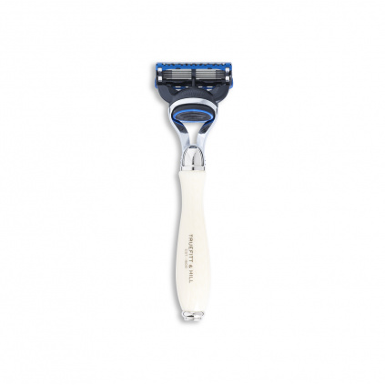 Faux Ivory Fusion Razor Chrome Wellington t shape back