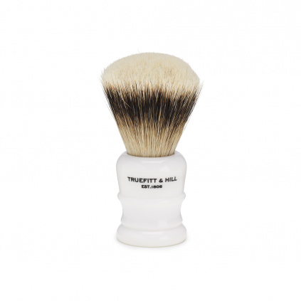 Faux Porcelain Super Badger Shave Brush Wellington Fan