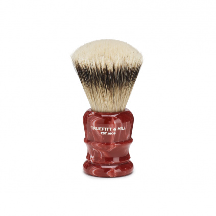 Red Marble Super Badger Shave Brush Wellington Fan