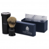 tnf Tube Traveler Shave Brush Faux Ebony Super Badger 90mm with box