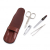 Small 4 Piece Manicure Set Tan open tools out 2