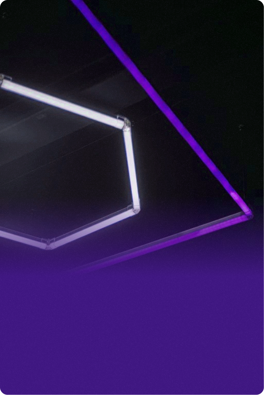 6500K LED ceiling lighting X + RGB RECTANGLE