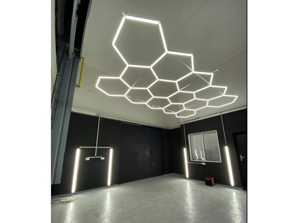 Hexagon LED-Deckenbeleuchtung Set