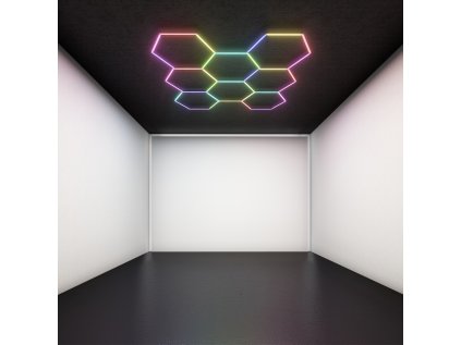 LED RGB osvětlení 8 HEXAGON 2444x2576