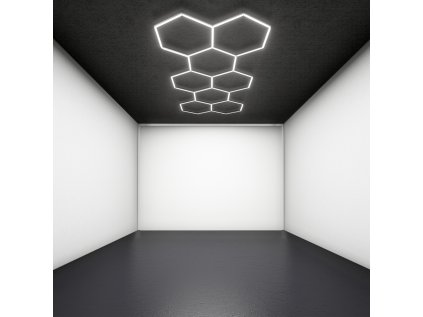 LED stropní osvětlení 6500K 8L HEXAGON 1660x3865