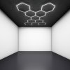 LED stropní osvětlení 6500K 9X HEXAGON  2460x3865