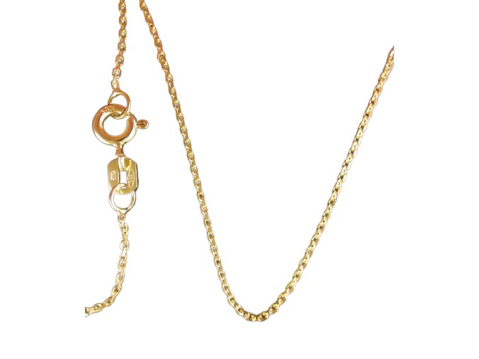 Zlatý řetízek ankr 42 cm ZRE006