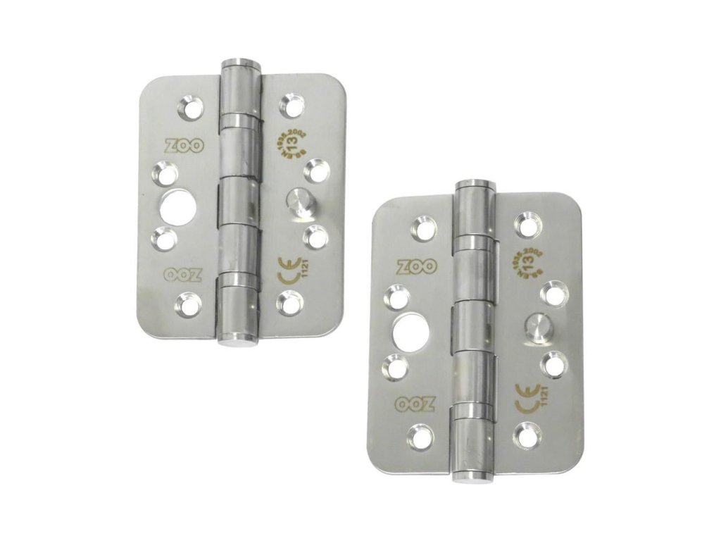 zawias drzwiowy antywyw 102x76 inox