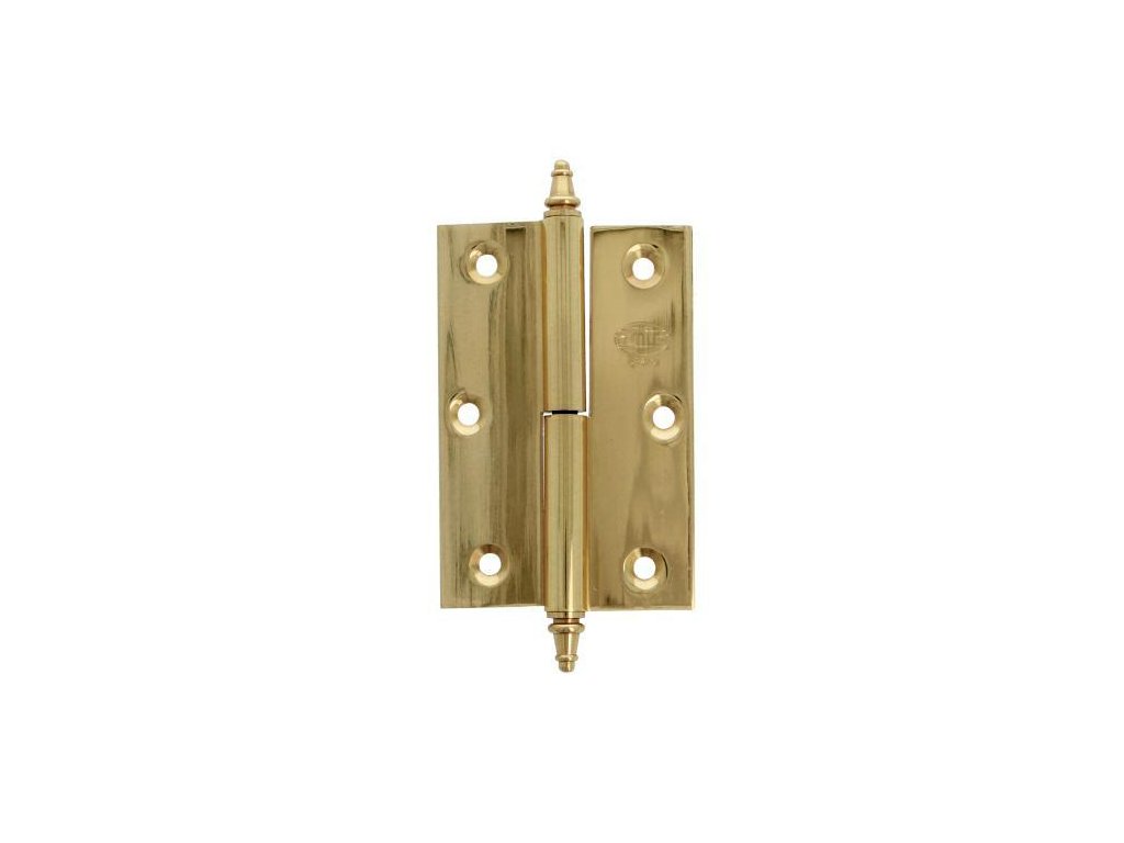 zawias 1007 80x60 mosiezny lak prawy